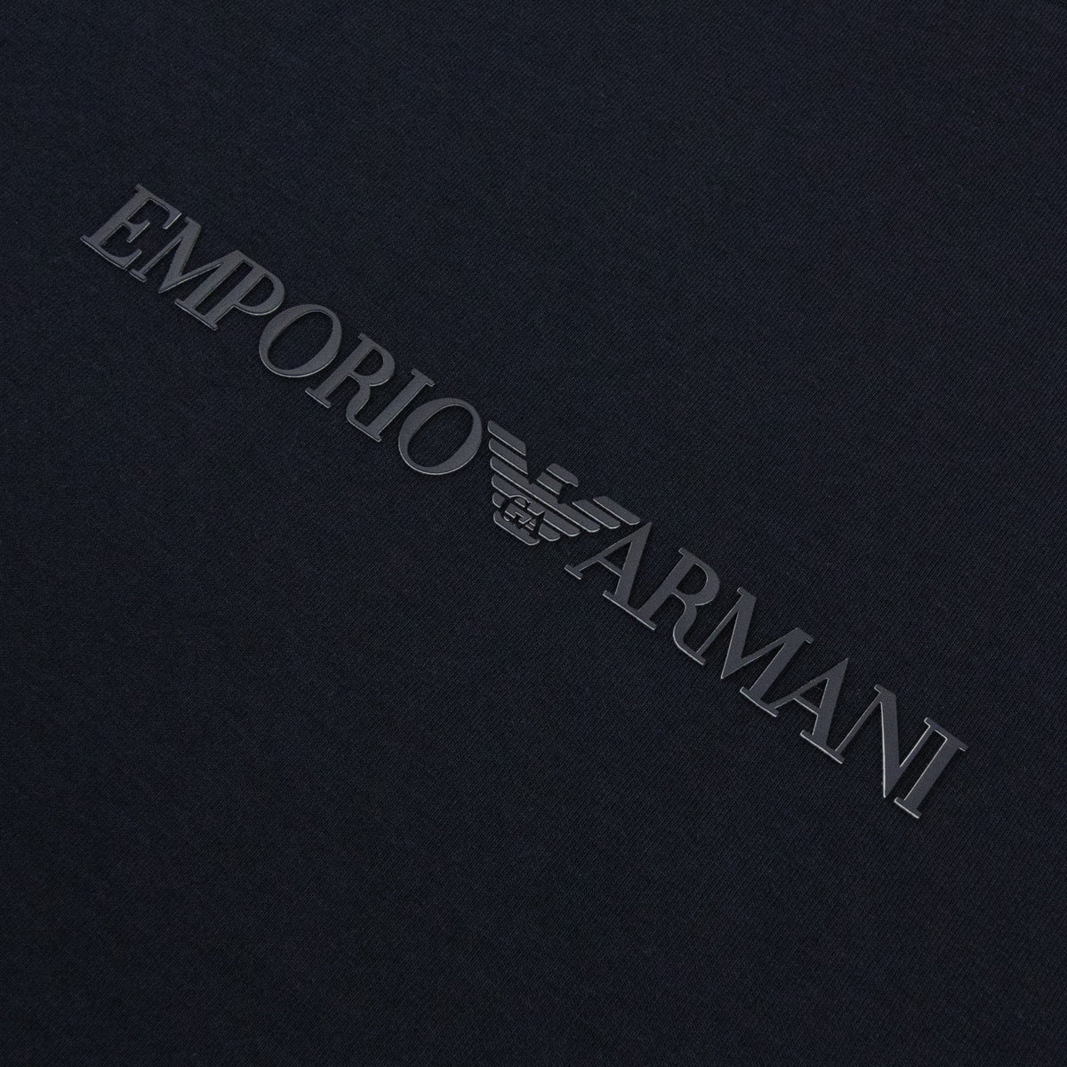 Emporio Armani EA Logo Dynamic Double Jersey Sweatshirt Navy