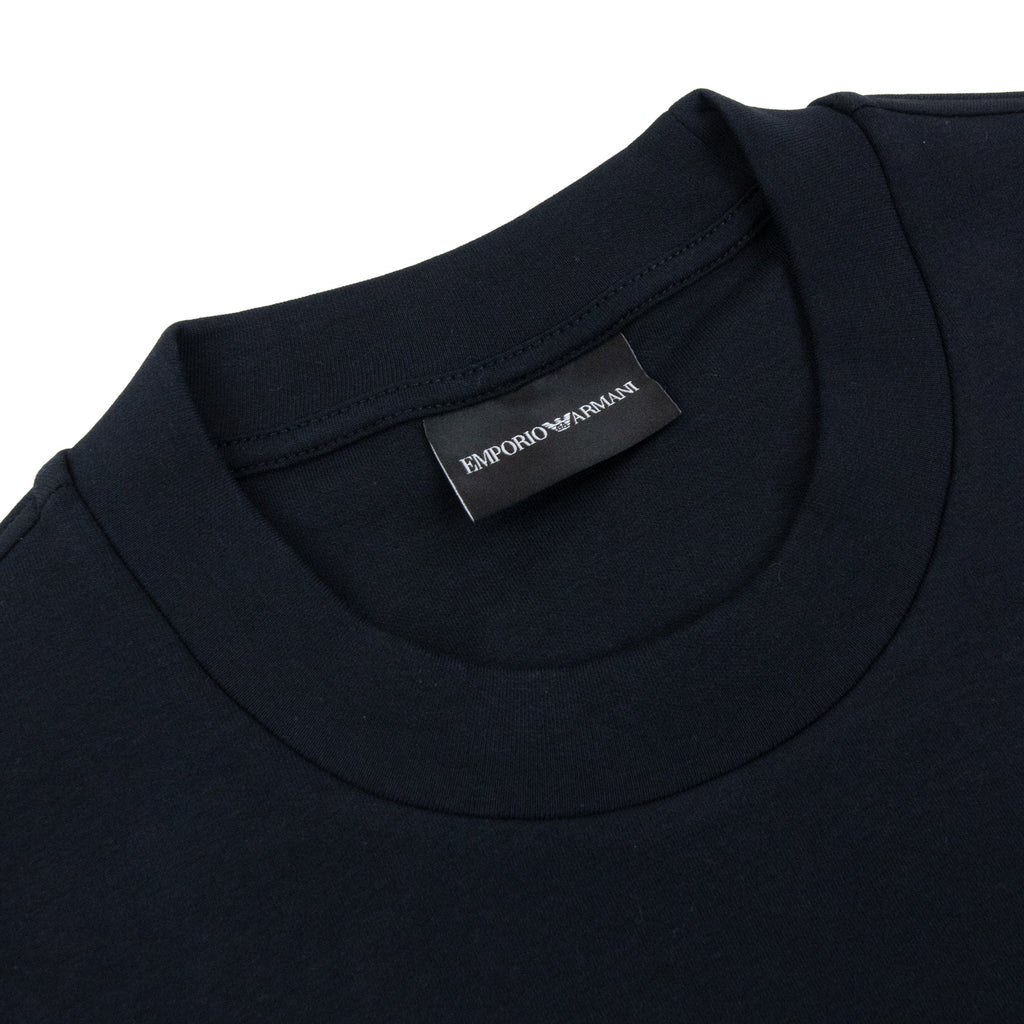 Emporio Armani EA Logo Dynamic Double Jersey Sweatshirt Navy