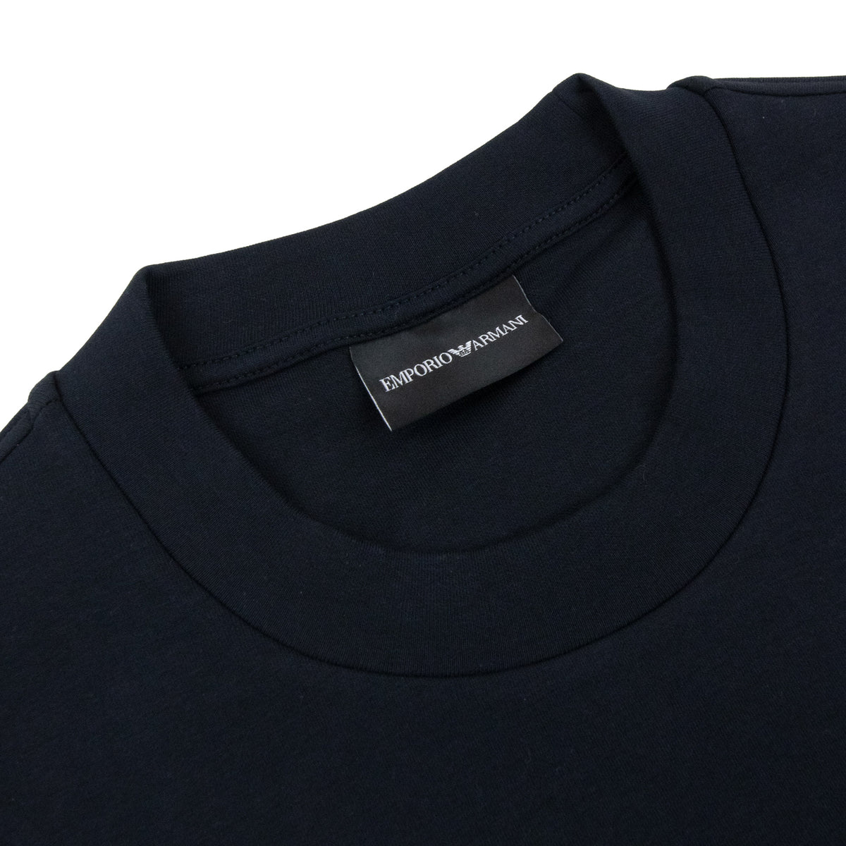 Emporio Armani EA Logo Dynamic Double Jersey Sweatshirt Navy