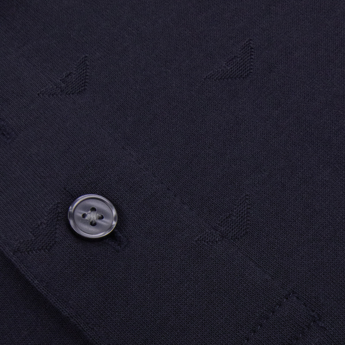 Emporio Armani All Over Micro Eagle Polo Navy