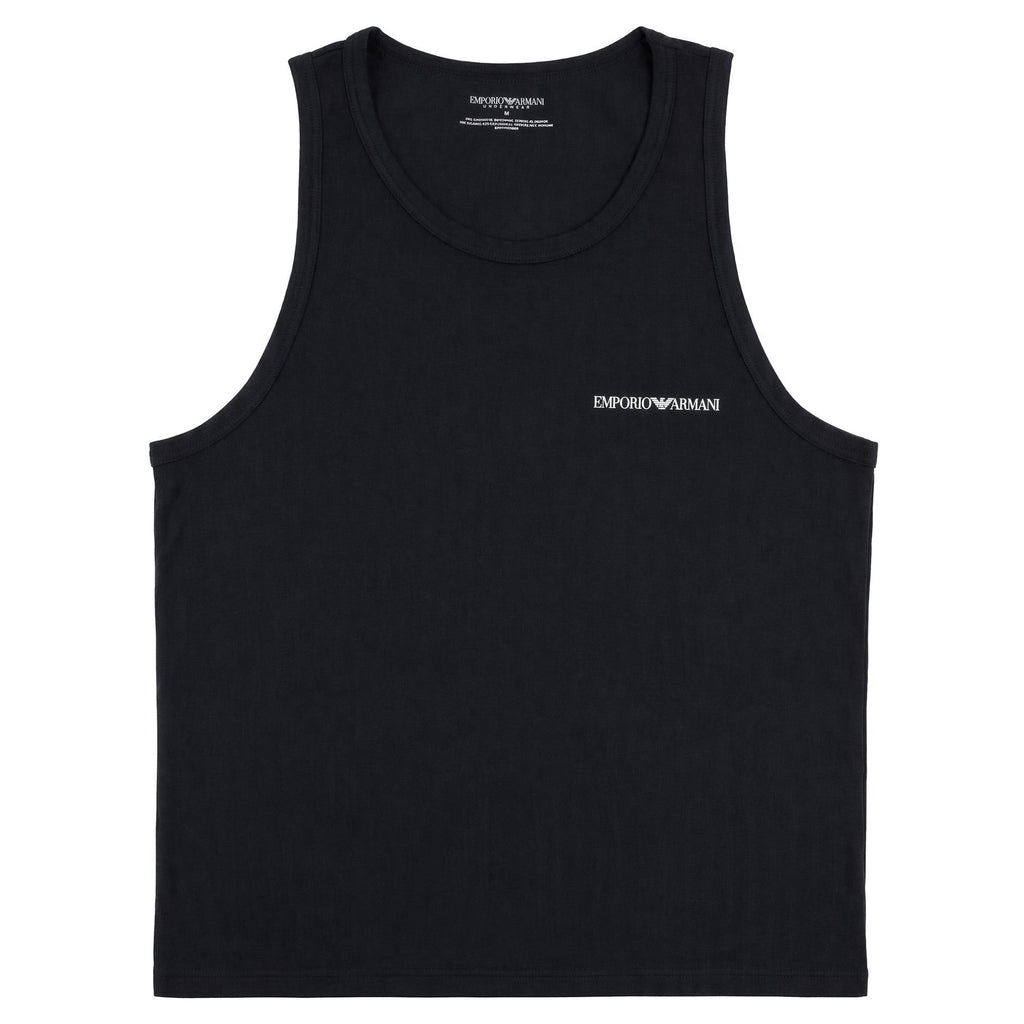 Emporio Armani Small Logo Tank Top BLACK