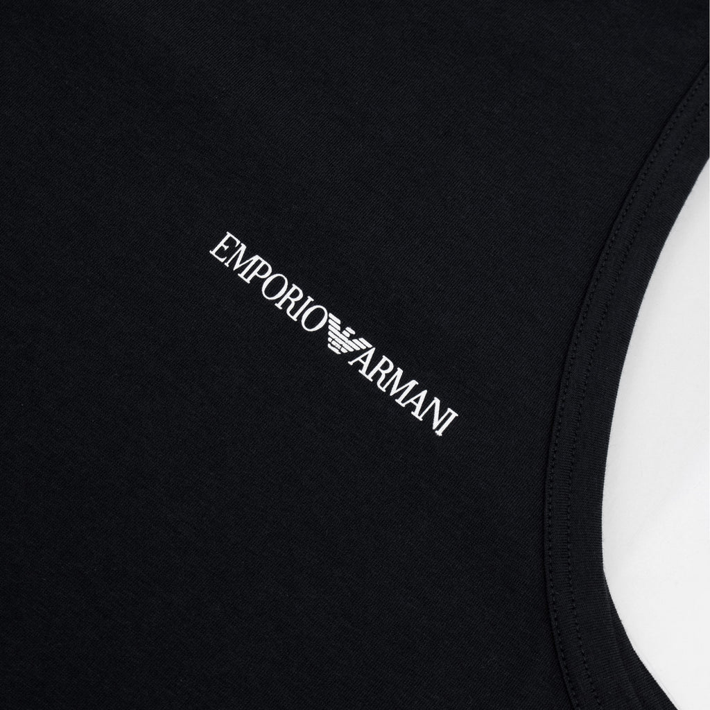 Emporio Armani Small Logo Tank Top BLACK