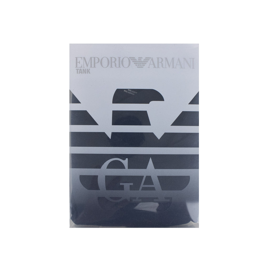Emporio Armani Small Logo Tank Top MARINE