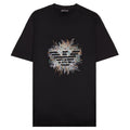 Emporio Armani Graphic Embroidered Logo T Shirt BLACK