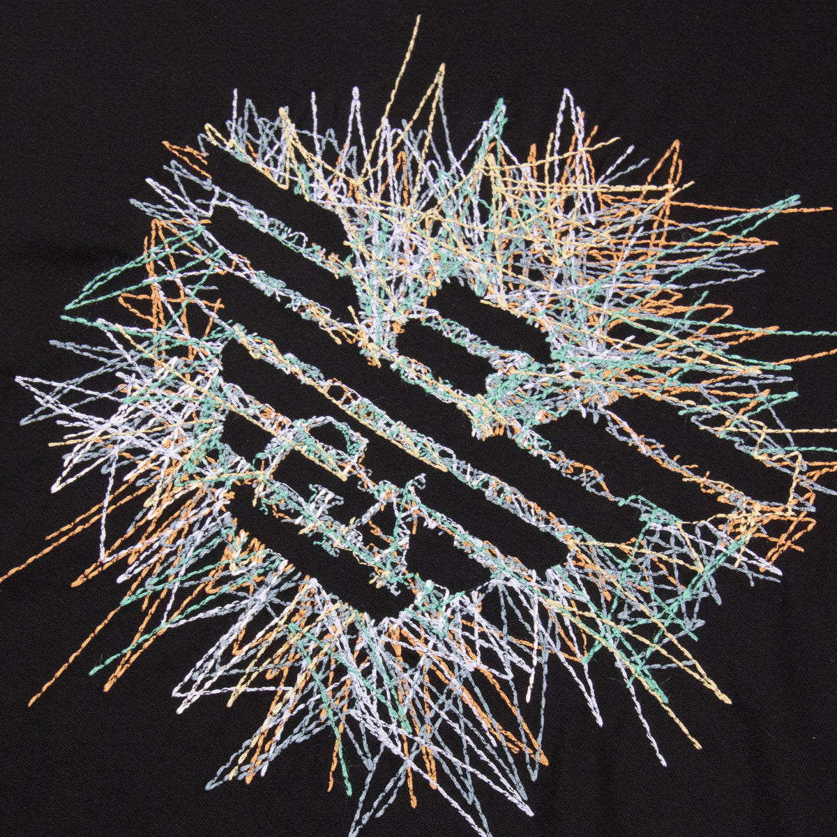 Emporio Armani Graphic Embroidered Logo T Shirt BLACK