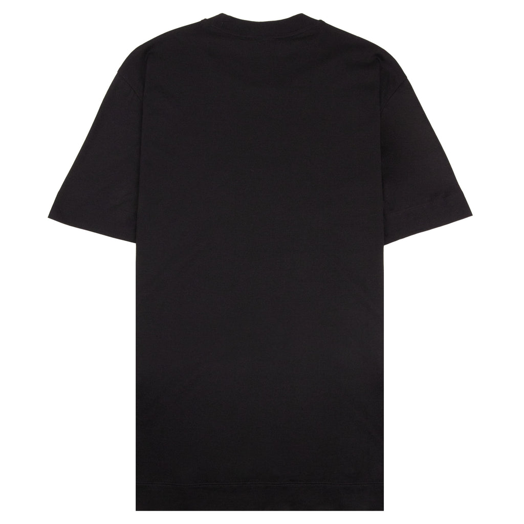 Emporio Armani Graphic Embroidered Logo T Shirt BLACK
