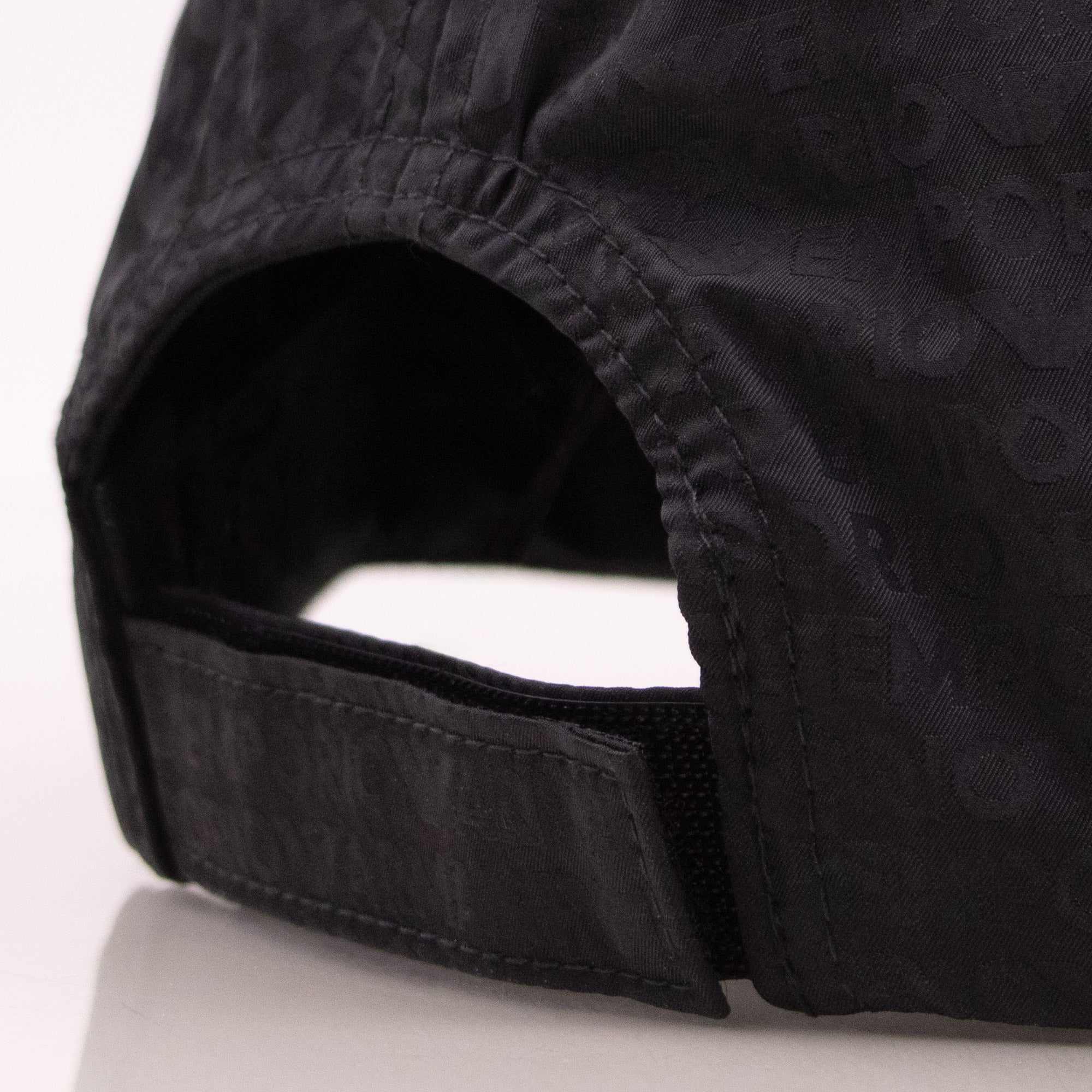 Emporio Armani Jacquard Nylon Baseball Cap With Lettering Black