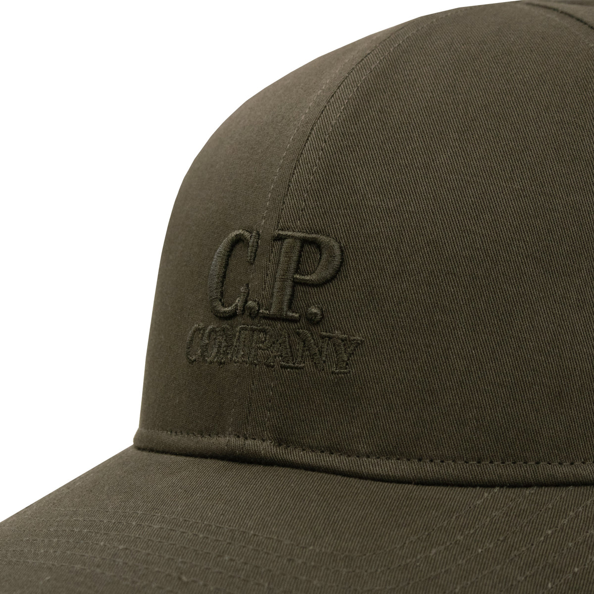 Cp Company Embroidered Logo Cap KHAKI 683