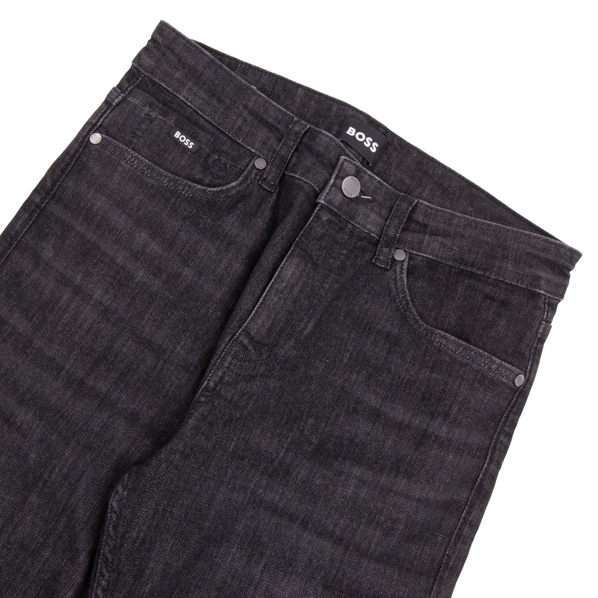 Hugo Boss P-Delaware Wrinkle Resistant Slim Fit Jean Black 008