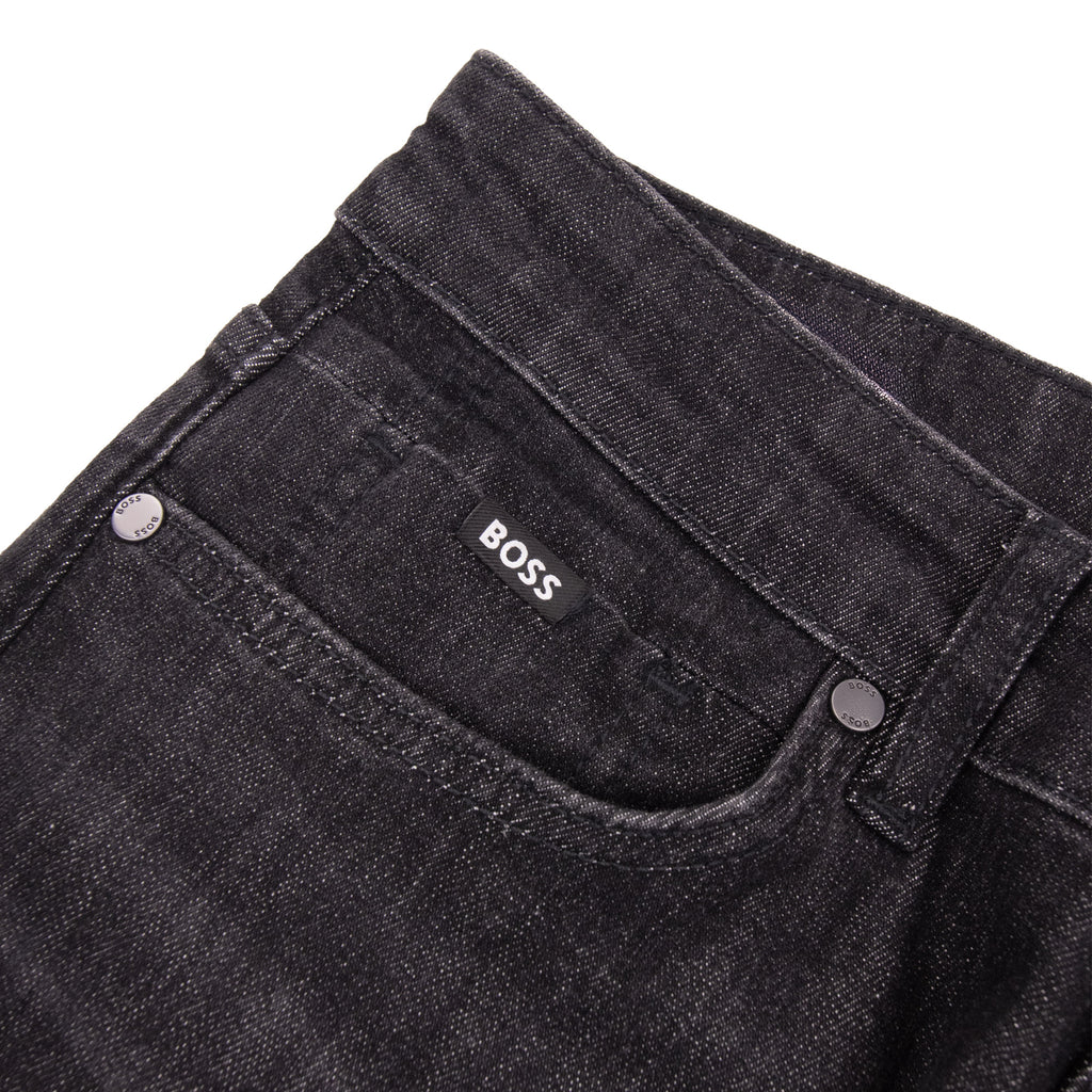 Hugo Boss P-Delaware Wrinkle Resistant Slim Fit Jean Black 008