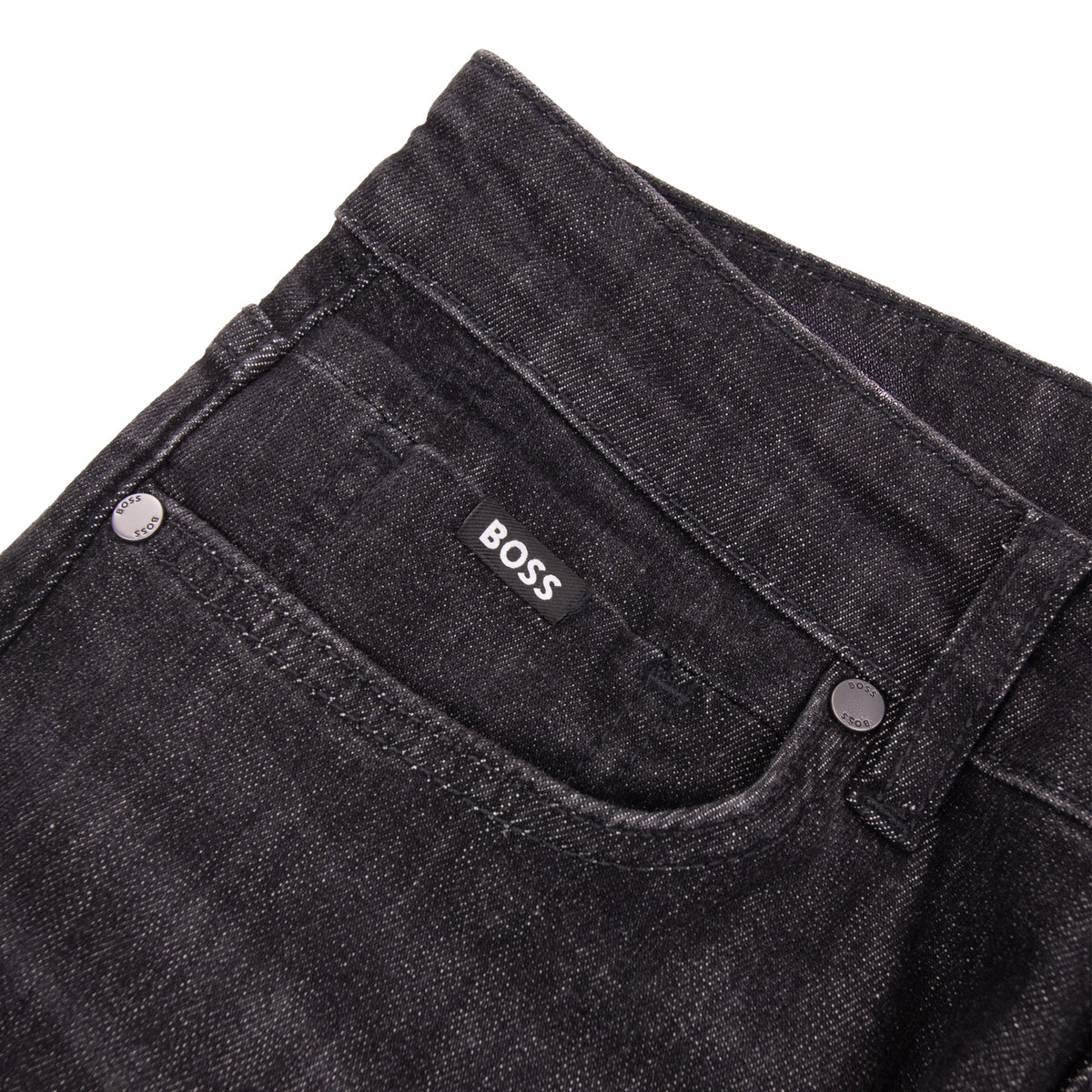 Hugo Boss P-Delaware Wrinkle Resistant Slim Fit Jean Black 008