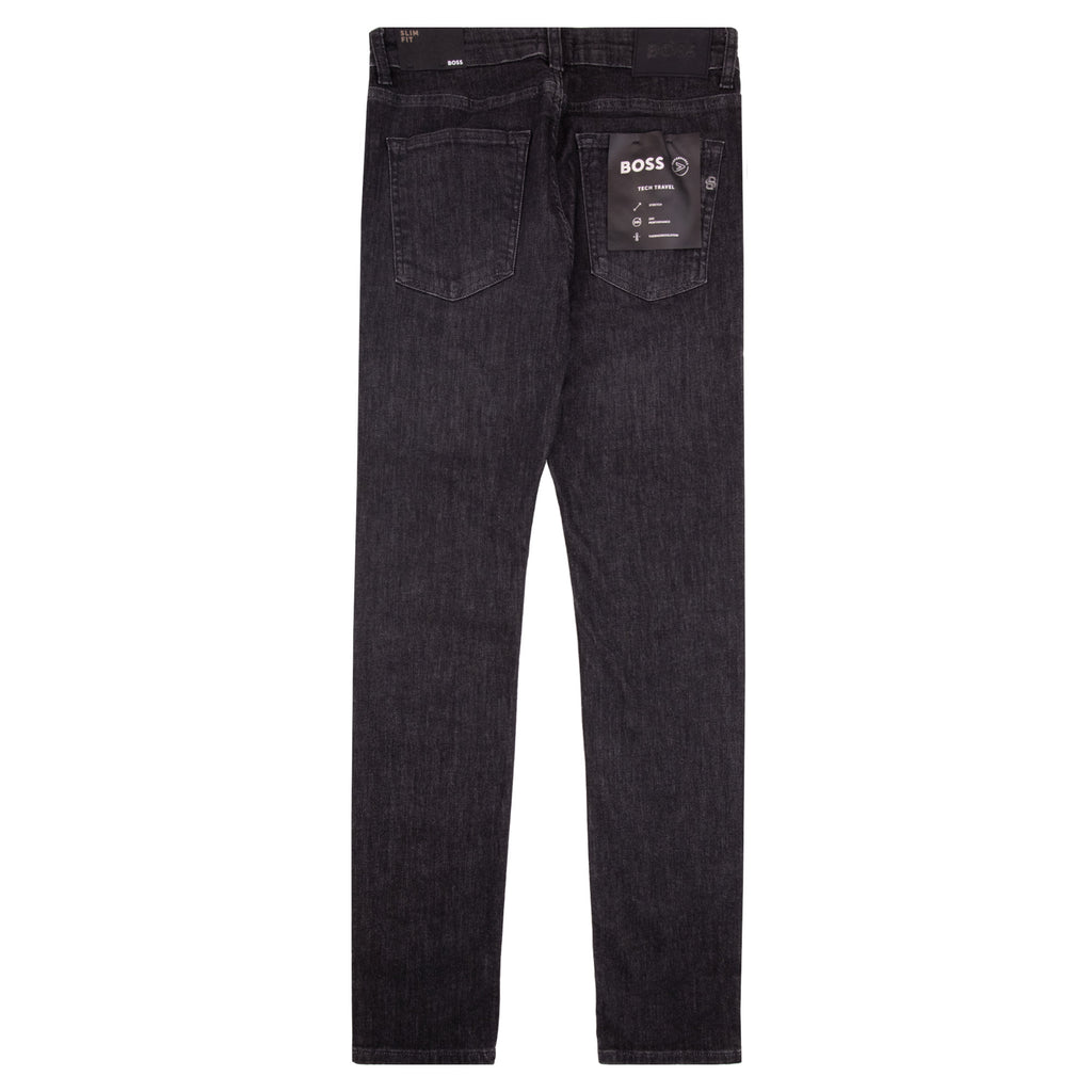 Hugo Boss P-Delaware Wrinkle Resistant Slim Fit Jean Black 008