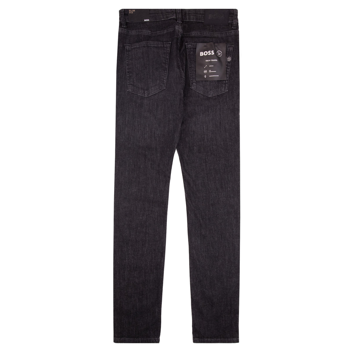 Hugo Boss P-Delaware Wrinkle Resistant Slim Fit Jean Black 008