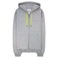 Casablanca Cashmere Blend Zip Hooded Sweatshirt Grey Marle