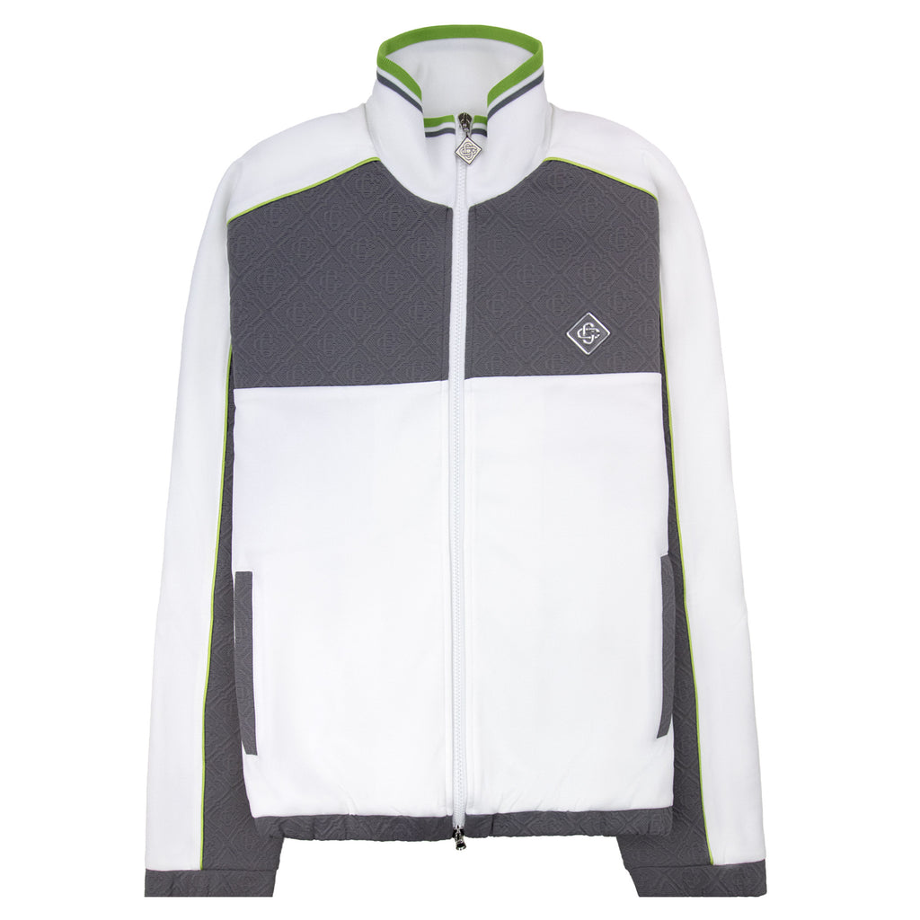 Casablanca Tennis Jacquard Track Jacket Grey/White