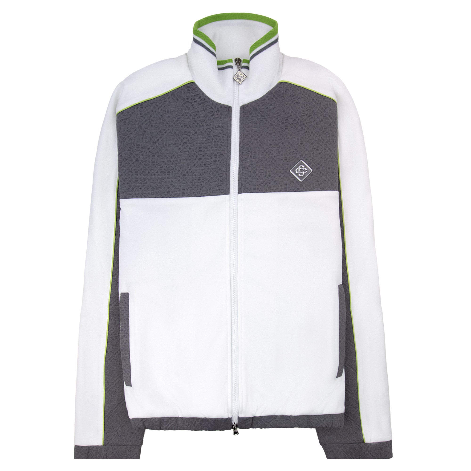 Casablanca Tennis Jacquard Track Jacket Grey/White