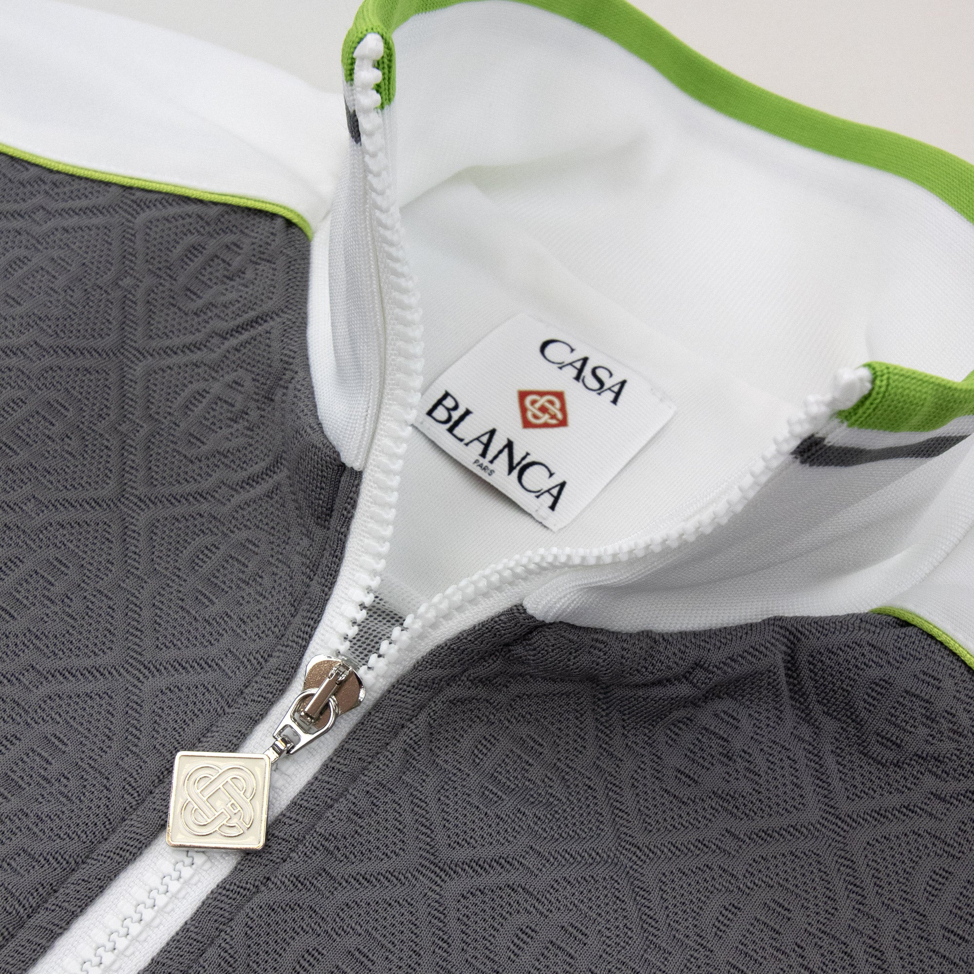 Casablanca Tennis Jacquard Track Jacket Grey/White