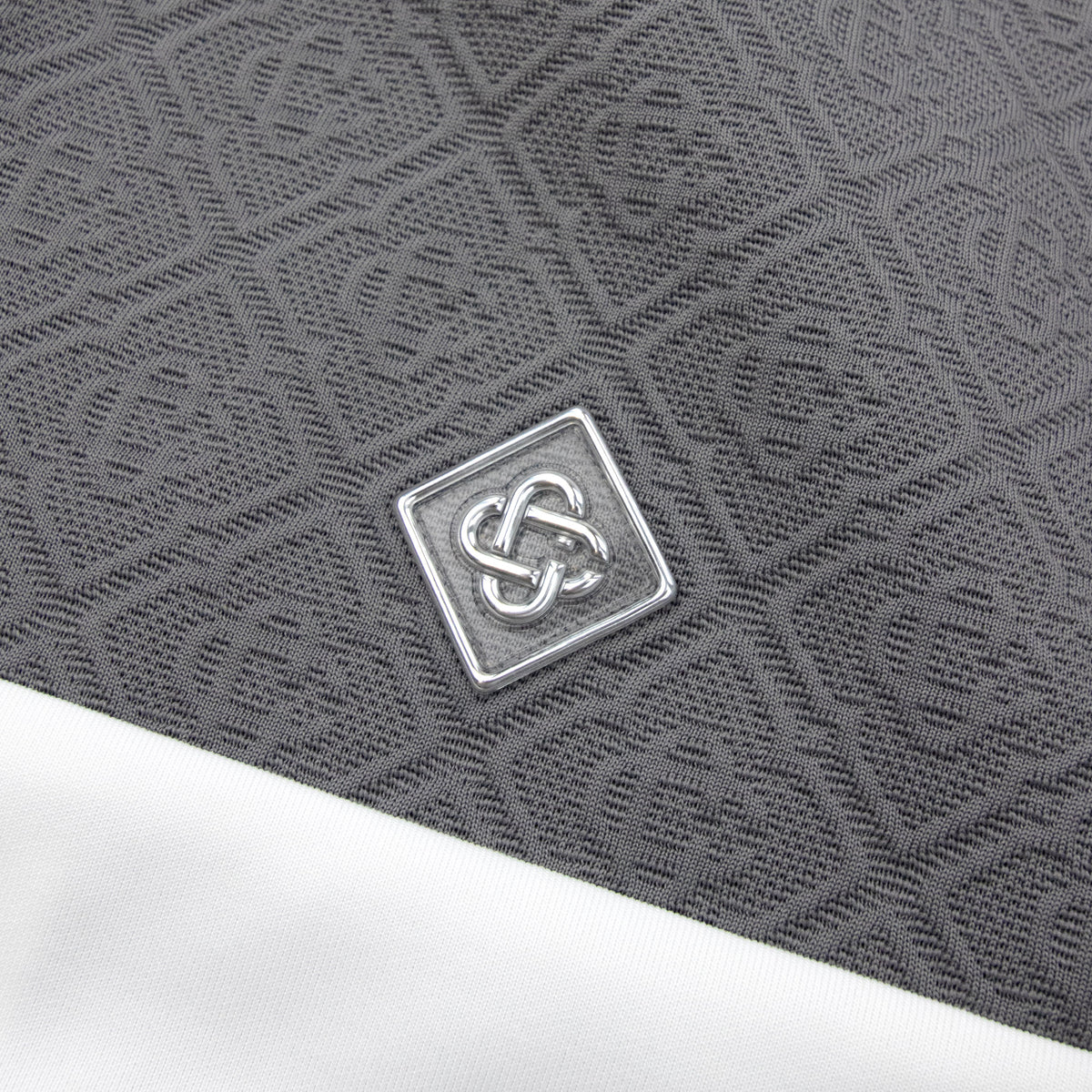 Casablanca Tennis Jacquard Track Jacket Grey/White