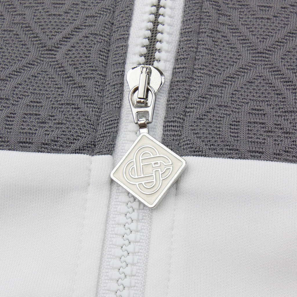 Casablanca Tennis Jacquard Track Jacket Grey/White