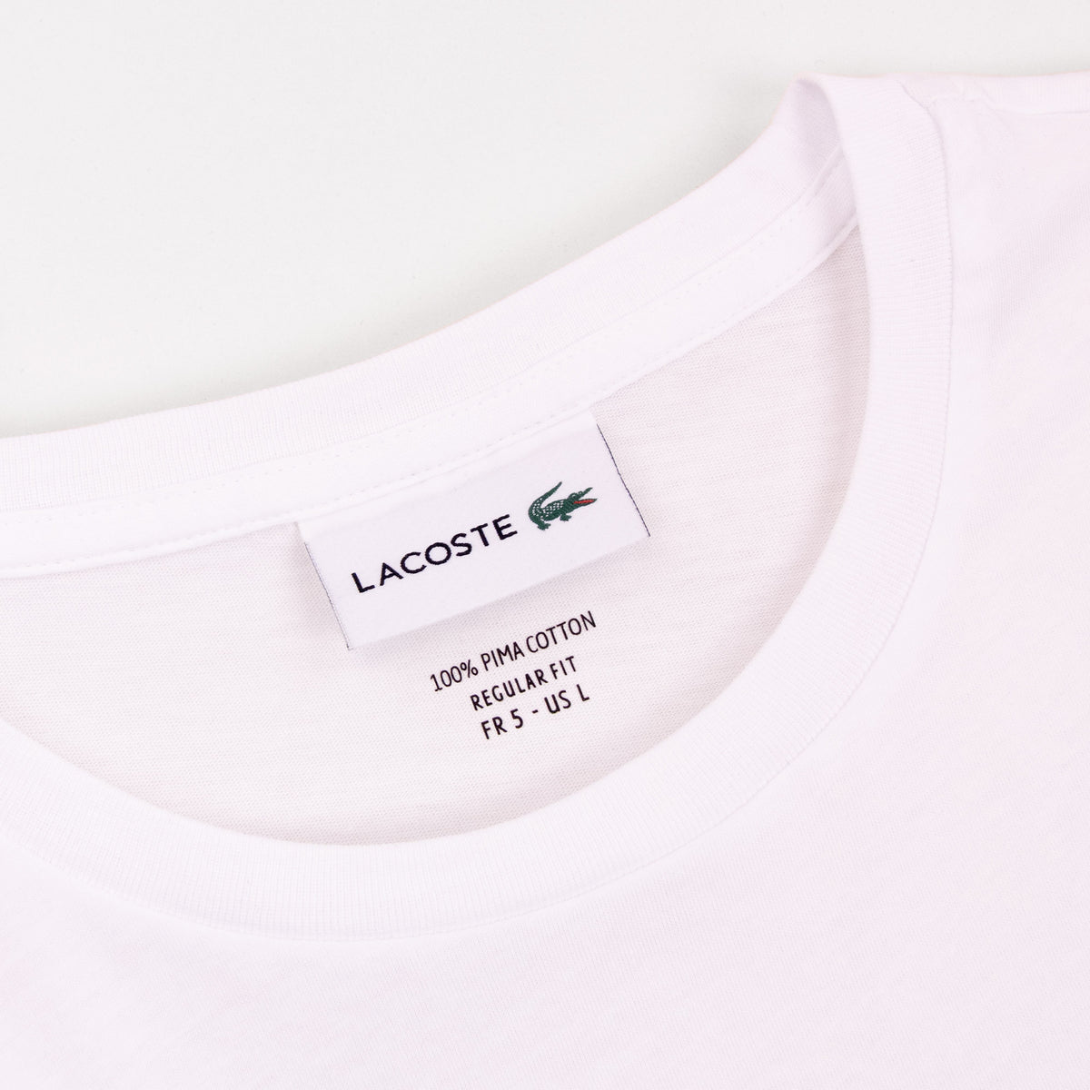 Lacoste Cotton Pima T-Shirt White 001