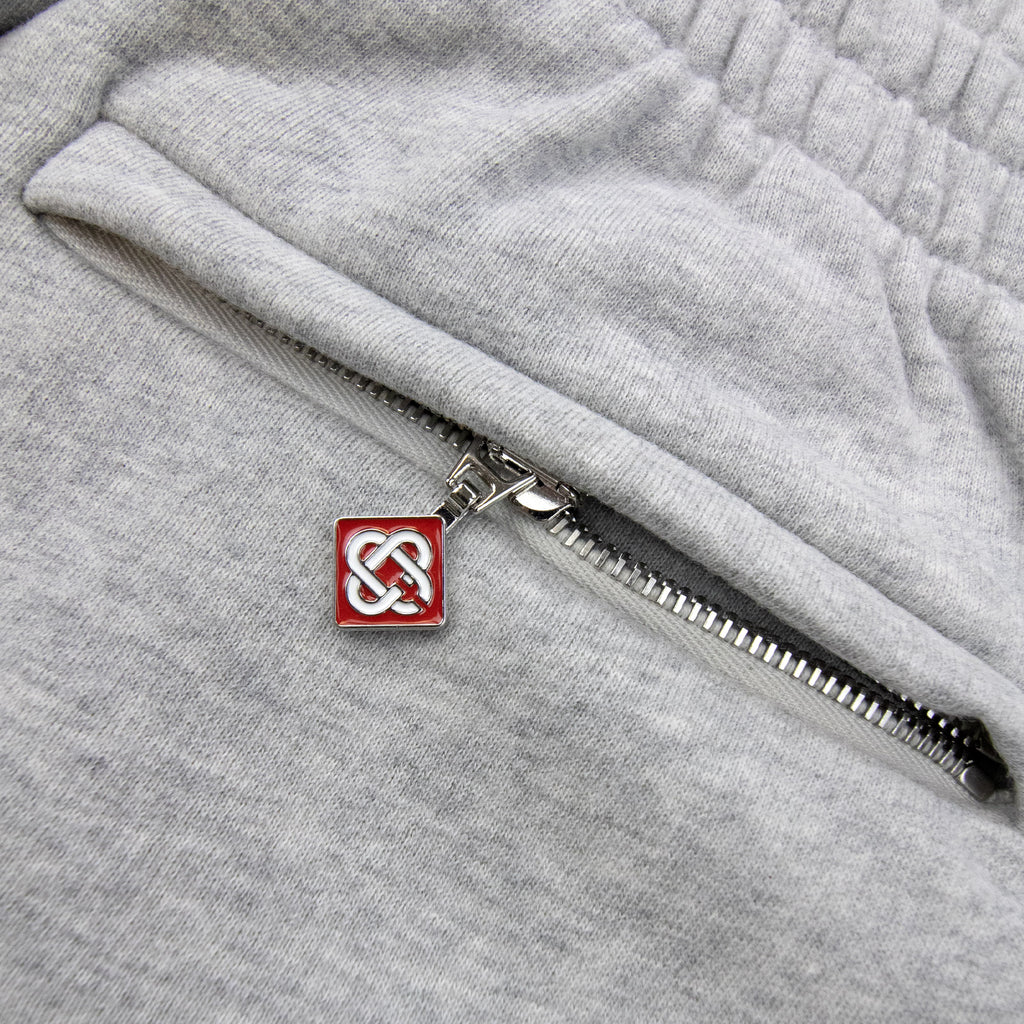 Casablanca Cashmere Blend Fleece Joggers Grey Marle
