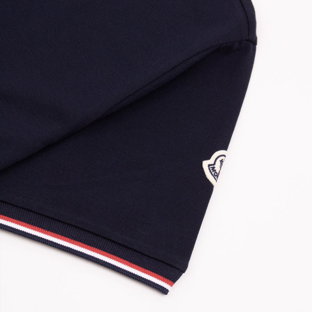 Moncler Tricolour-Trimmed Cotton T-Shirt Navy 778