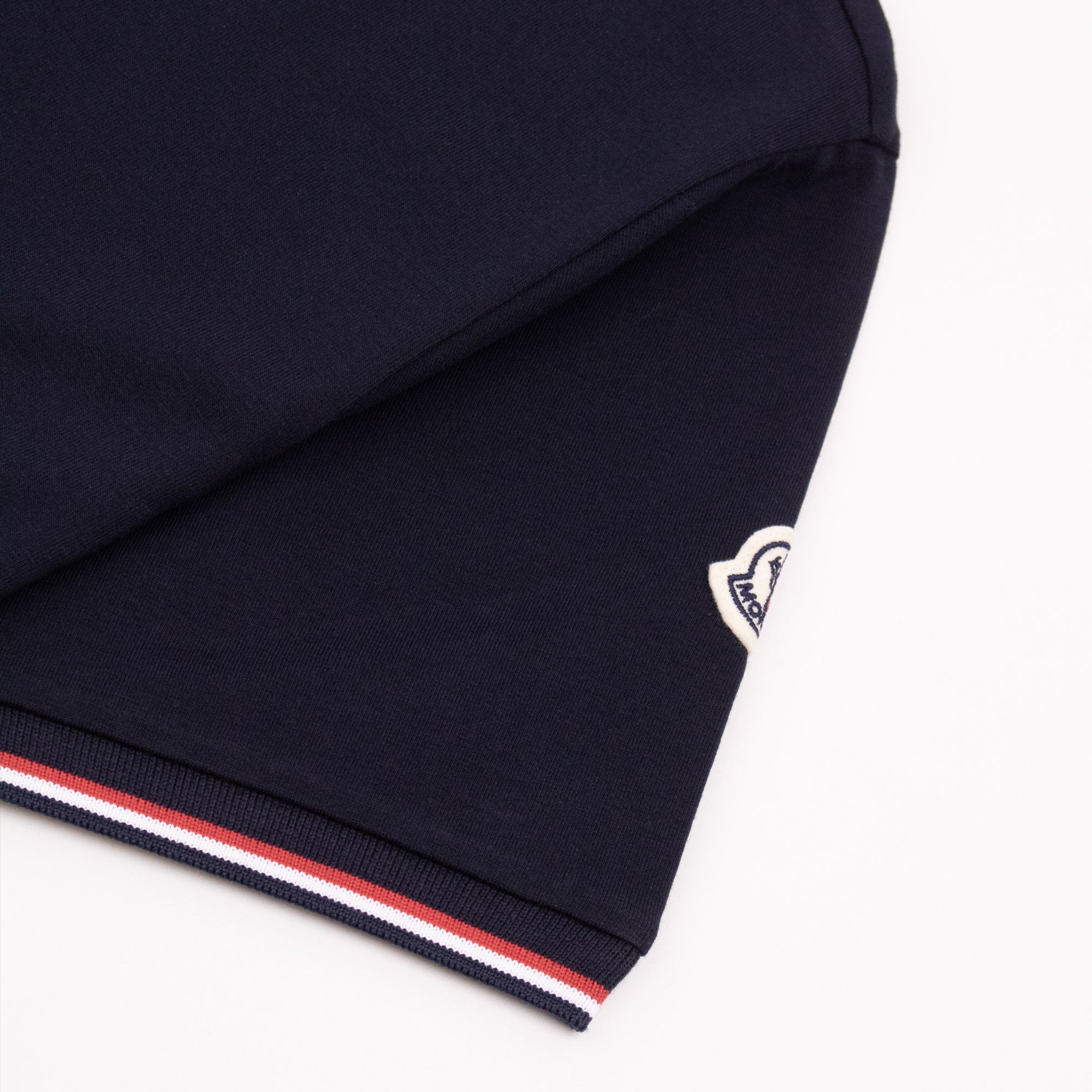 Moncler Tricolour-Trimmed Cotton T-Shirt Navy 778