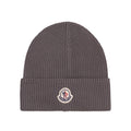 Moncler Logo Cotton Beanie Grey 93D