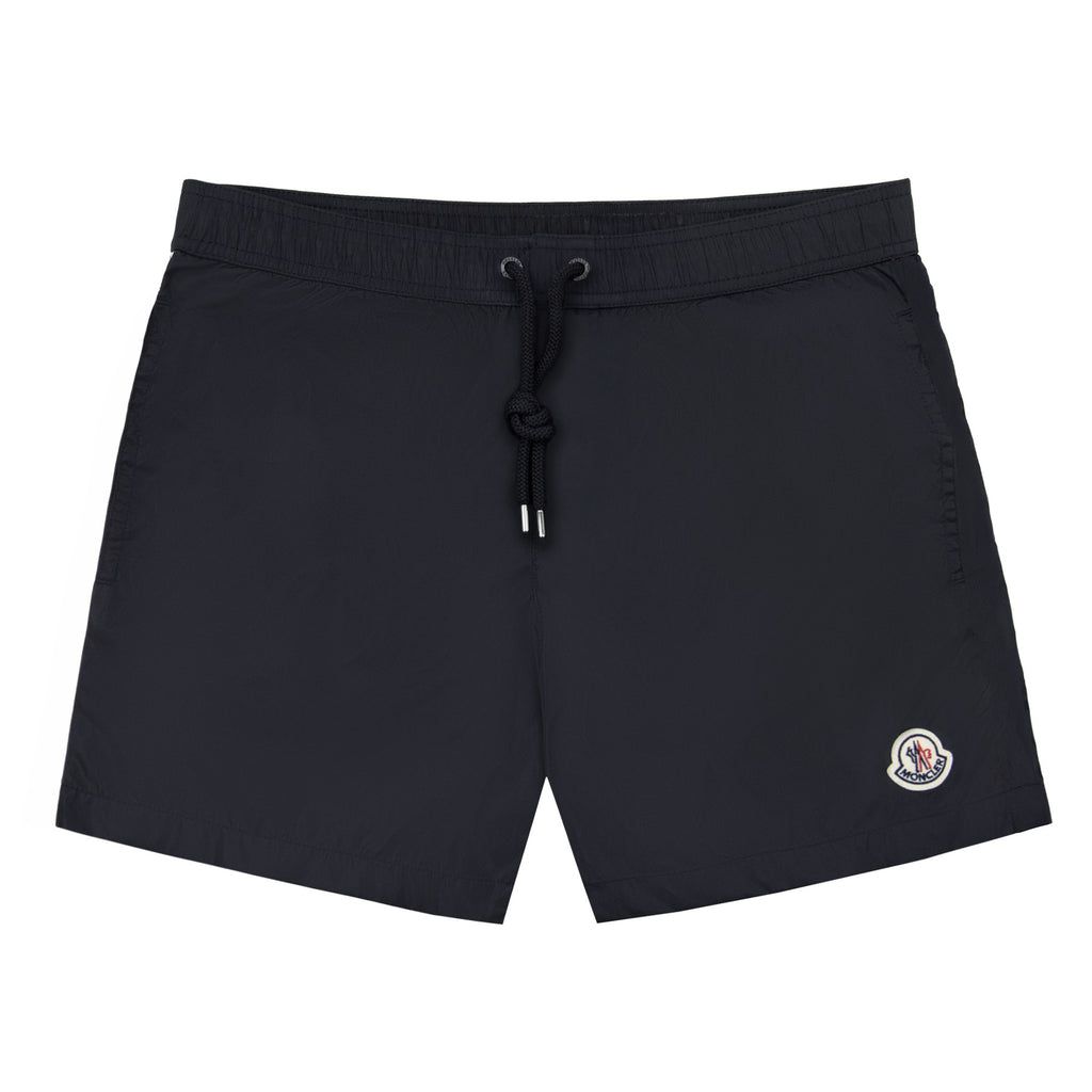 Moncler Logo Patch Swim Shorts Black 999