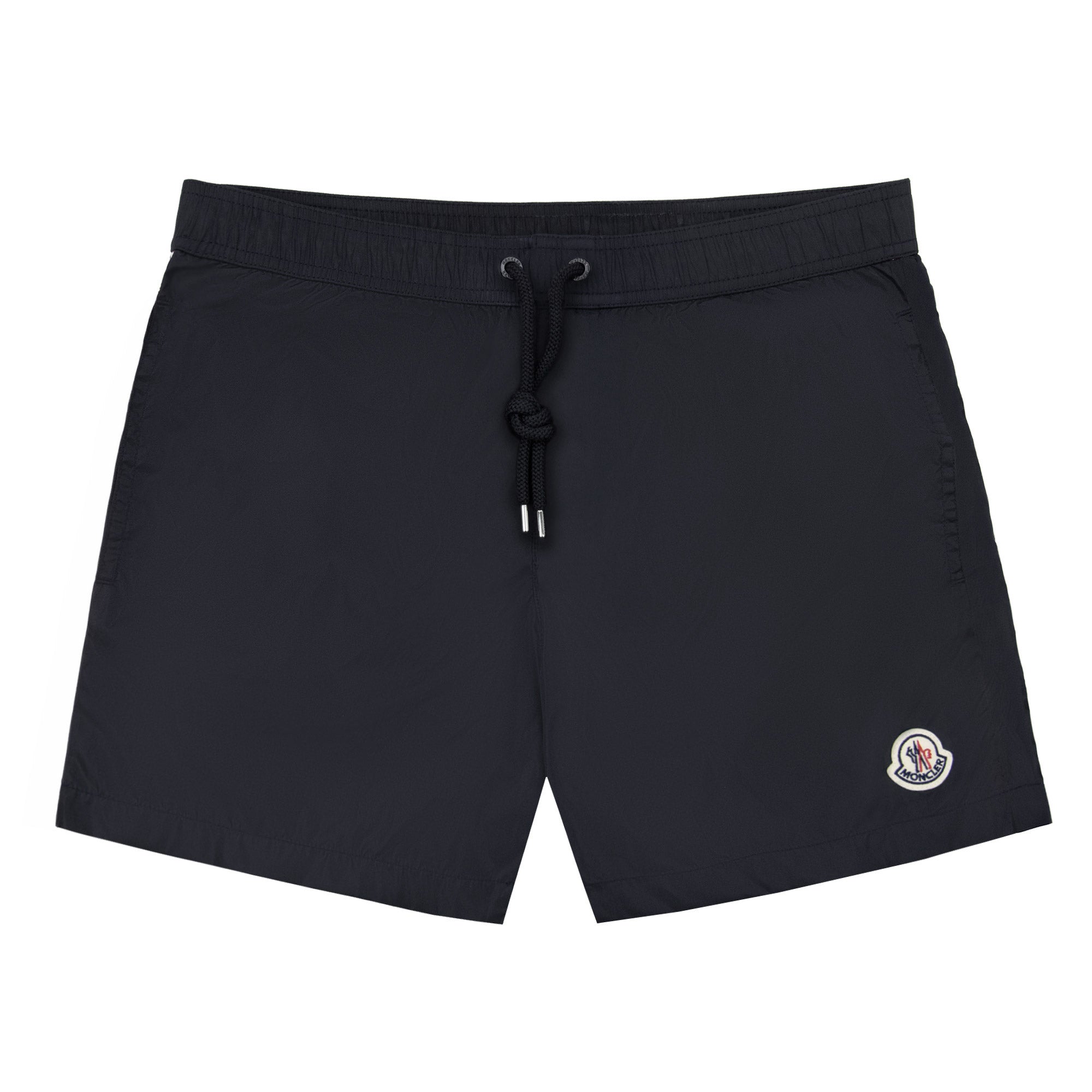 Moncler Logo Patch Swim Shorts Black 999