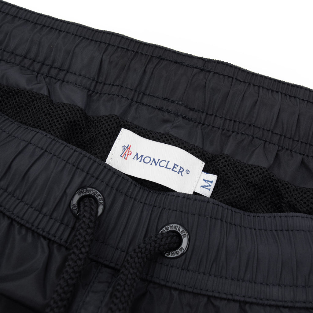 Moncler Logo Patch Swim Shorts Black 999