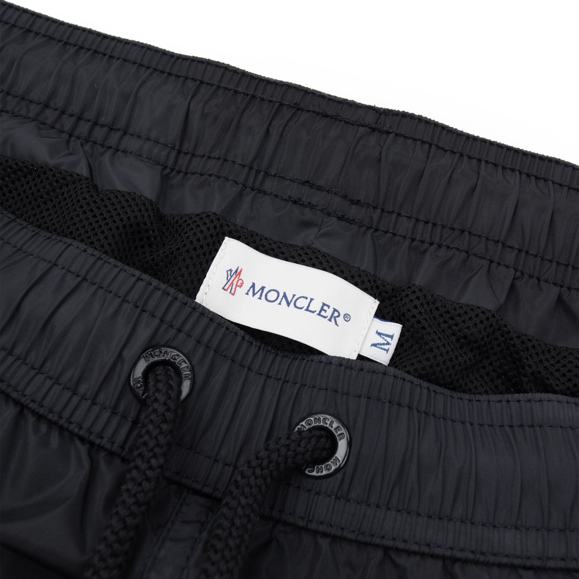 Moncler Logo Patch Swim Shorts Black 999