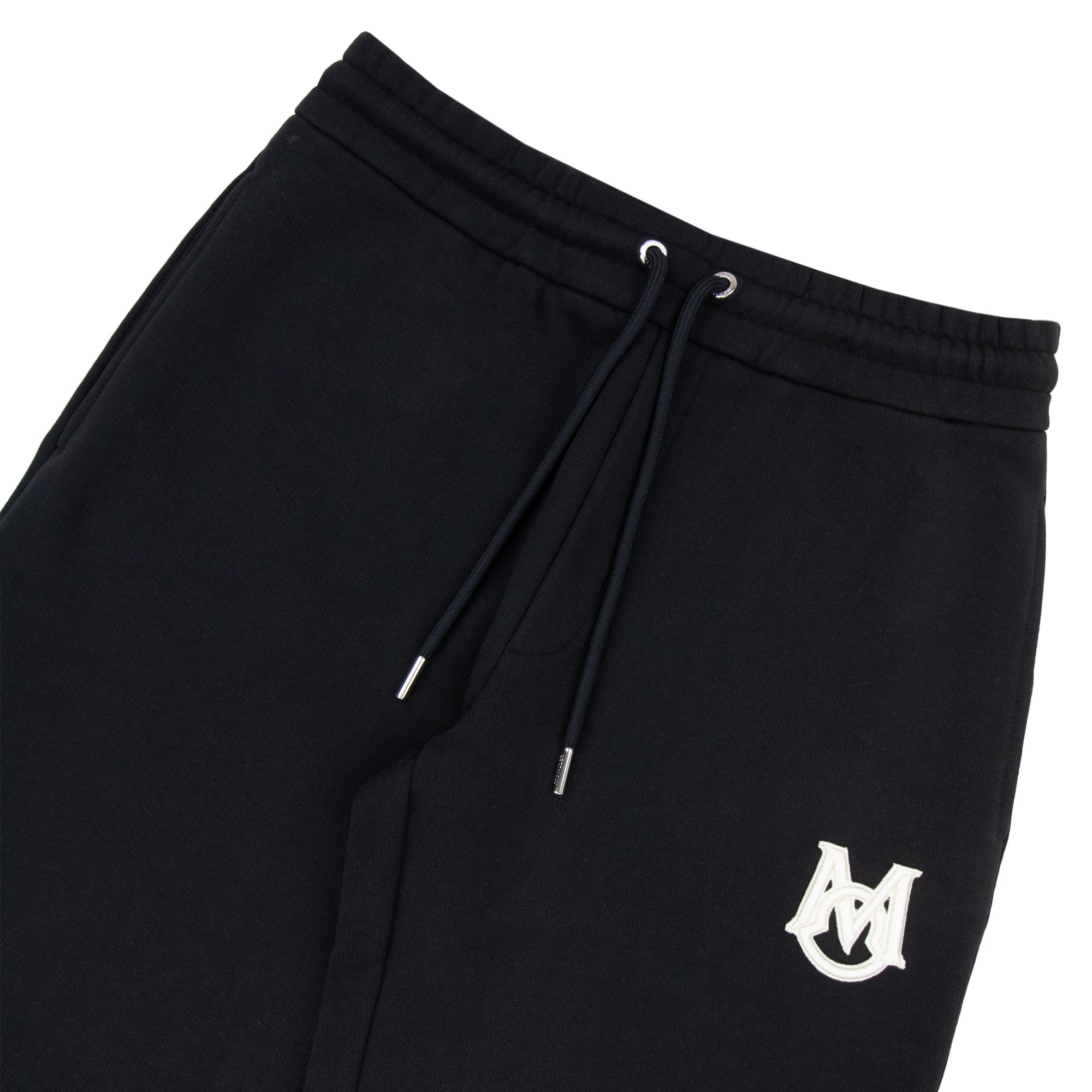 Moncler Patch Logo Sweat Bottoms Black 999
