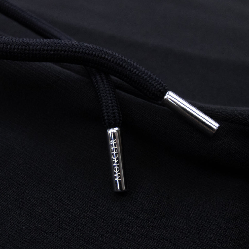 Moncler Patch Logo Sweat Bottoms Black 999