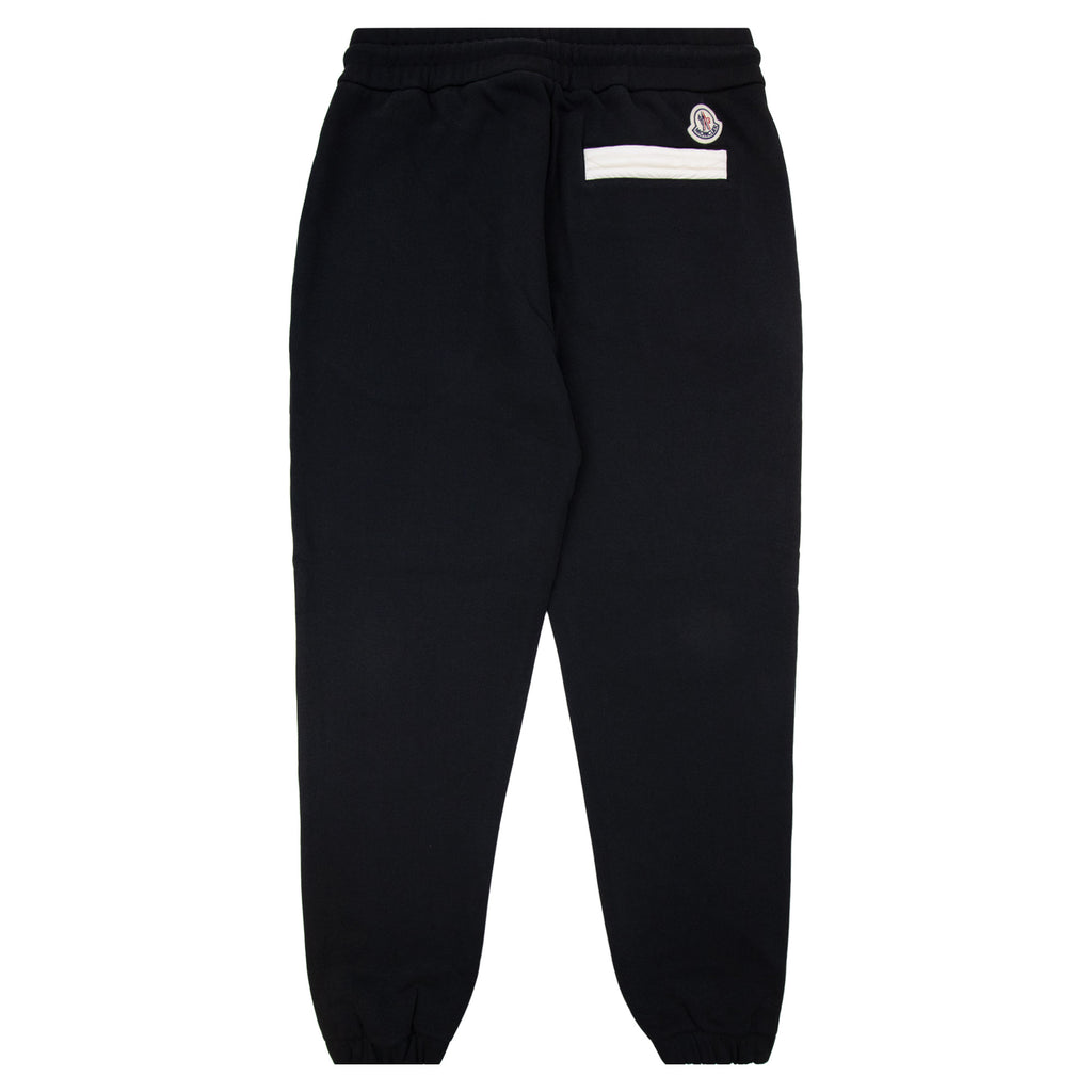 Moncler Patch Logo Sweat Bottoms Black 999