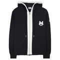 Moncler Embroidered Zip Up Hooded Jacket BLACK 999