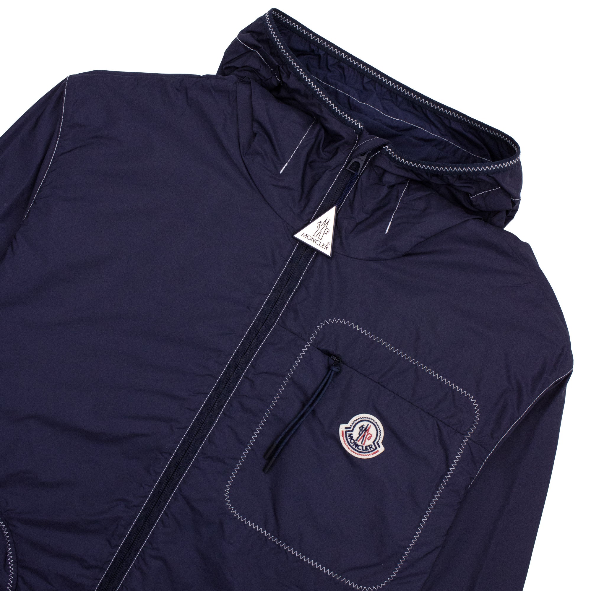 Moncler Terche Hooded Windbreaker Navy 77B