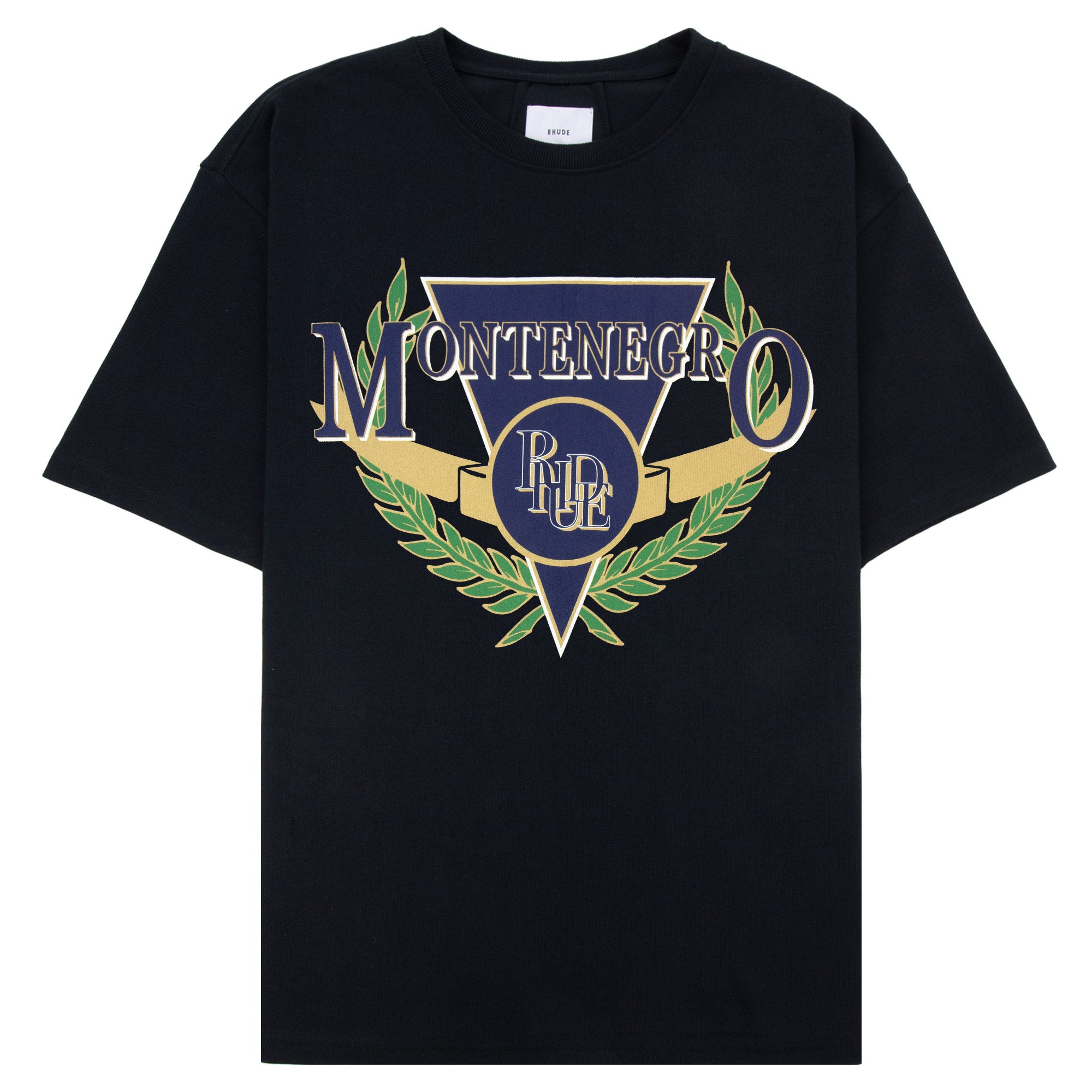 Rhude Montenegro Regatta Tee Vintage Black