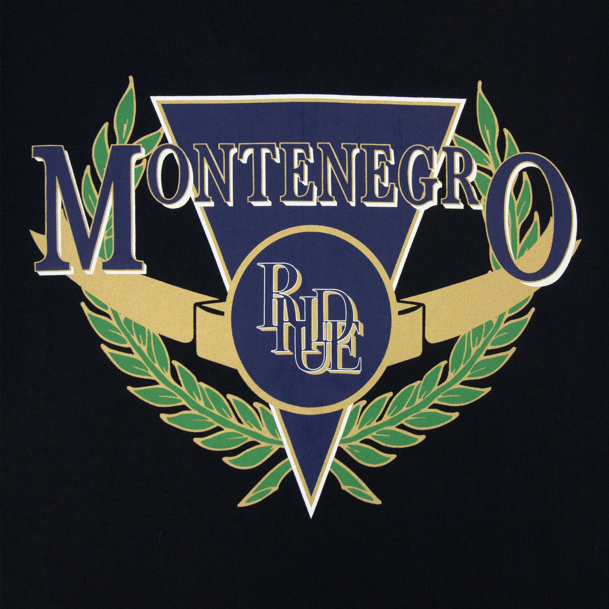 Rhude Montenegro Regatta Tee Vintage Black