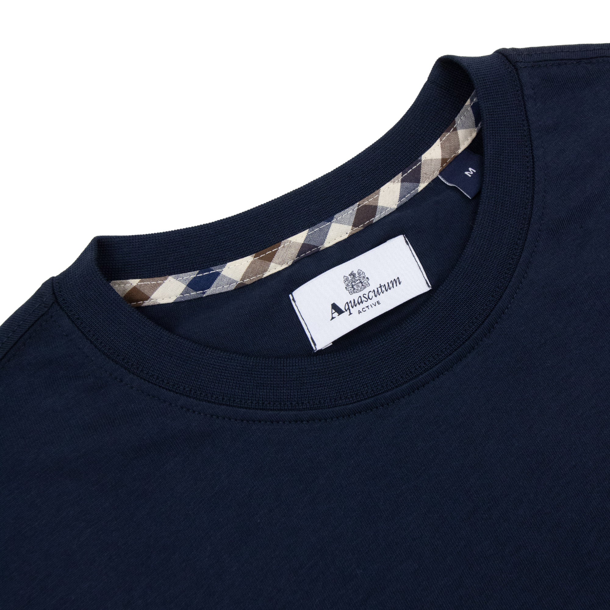 Aquascutum Active Small Logo T Shirt Navy/Salvia