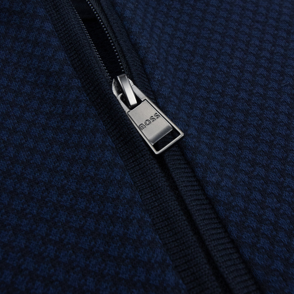 Hugo Boss H-Peduzzi Long Sleeve Zip Polo Navy 404