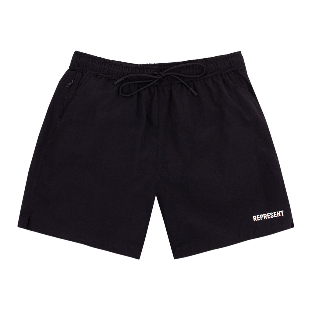 Represent Represent Swim Shorts Jet Black