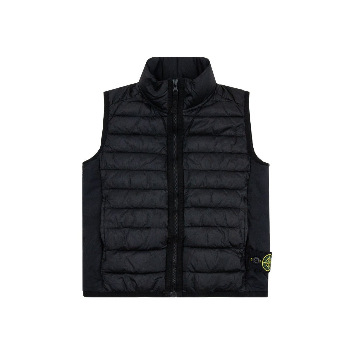Stone Island Junior G100002 Loom Woven Down Gilet BLACK V0029