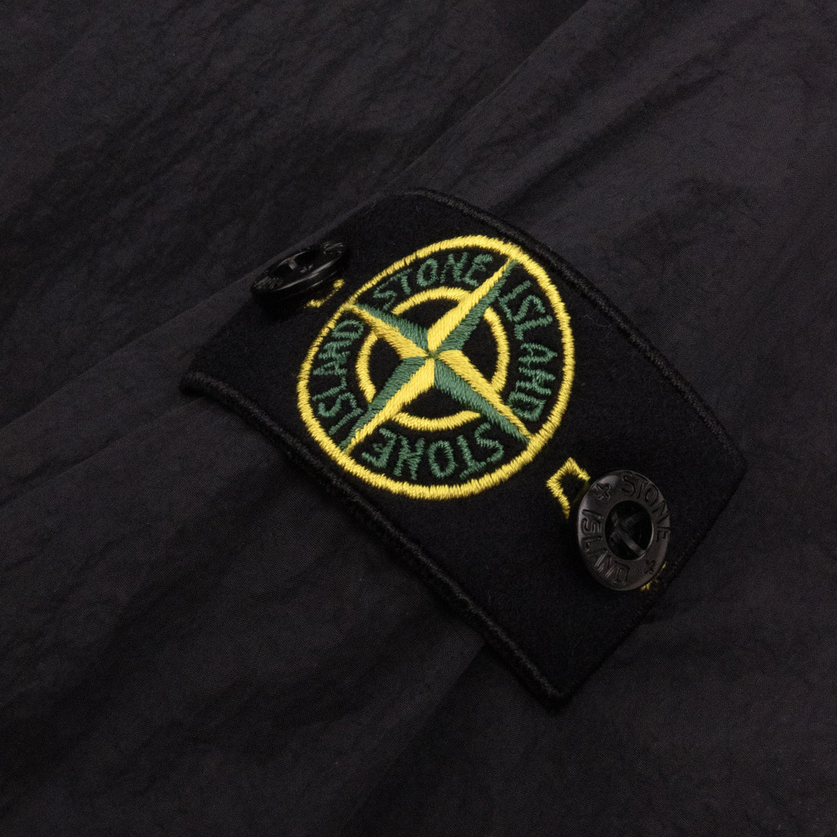 Stone Island Junior 4100003 Crinkle Reps Jacket Black V0029