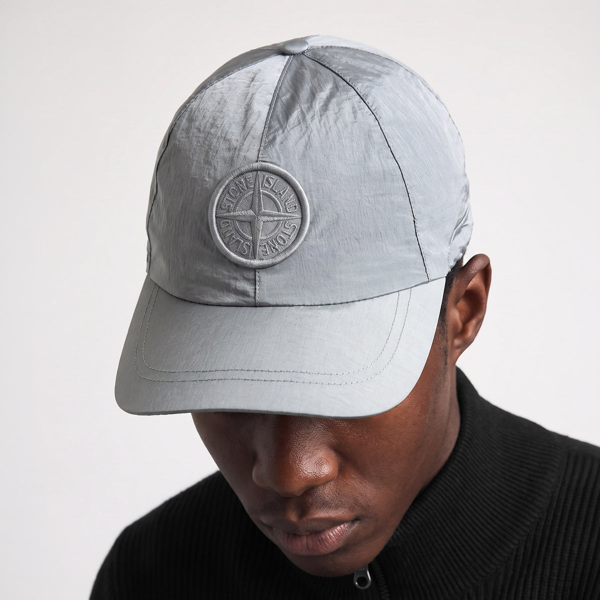 Stone Island 99576 Nylon Metal Compass Cap GREY V0061