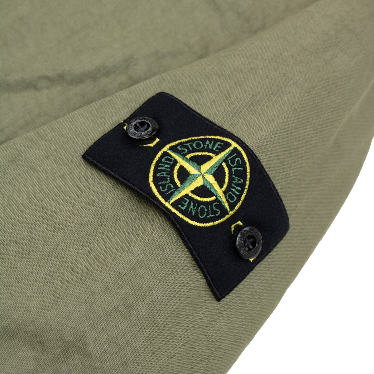 Stone Island 4100053 Nylon Panama TC Hooded Jacket Military Green V005G
