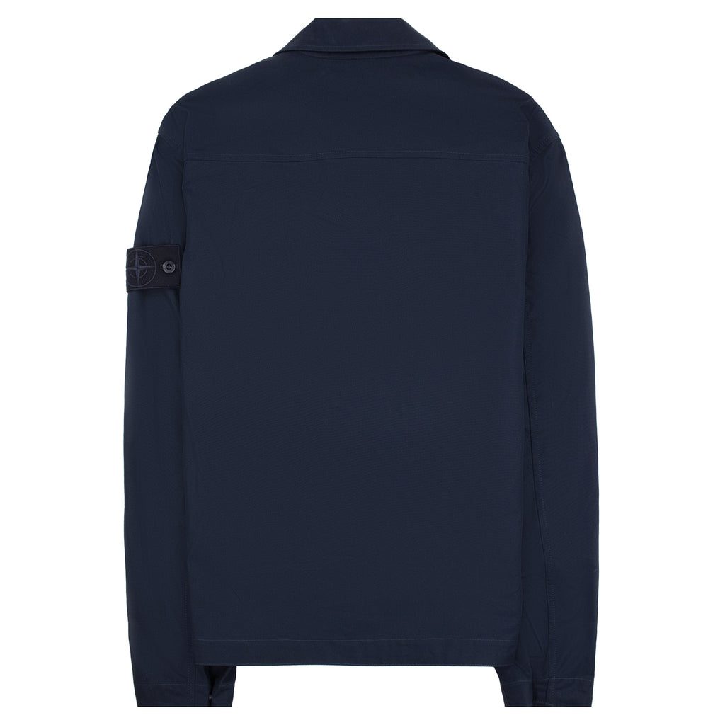 Stone Island 1200011 Cotton Canvas Ghost Overshirt NAVY V0020