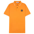 Stone Island Tip Polo SS Orange/White