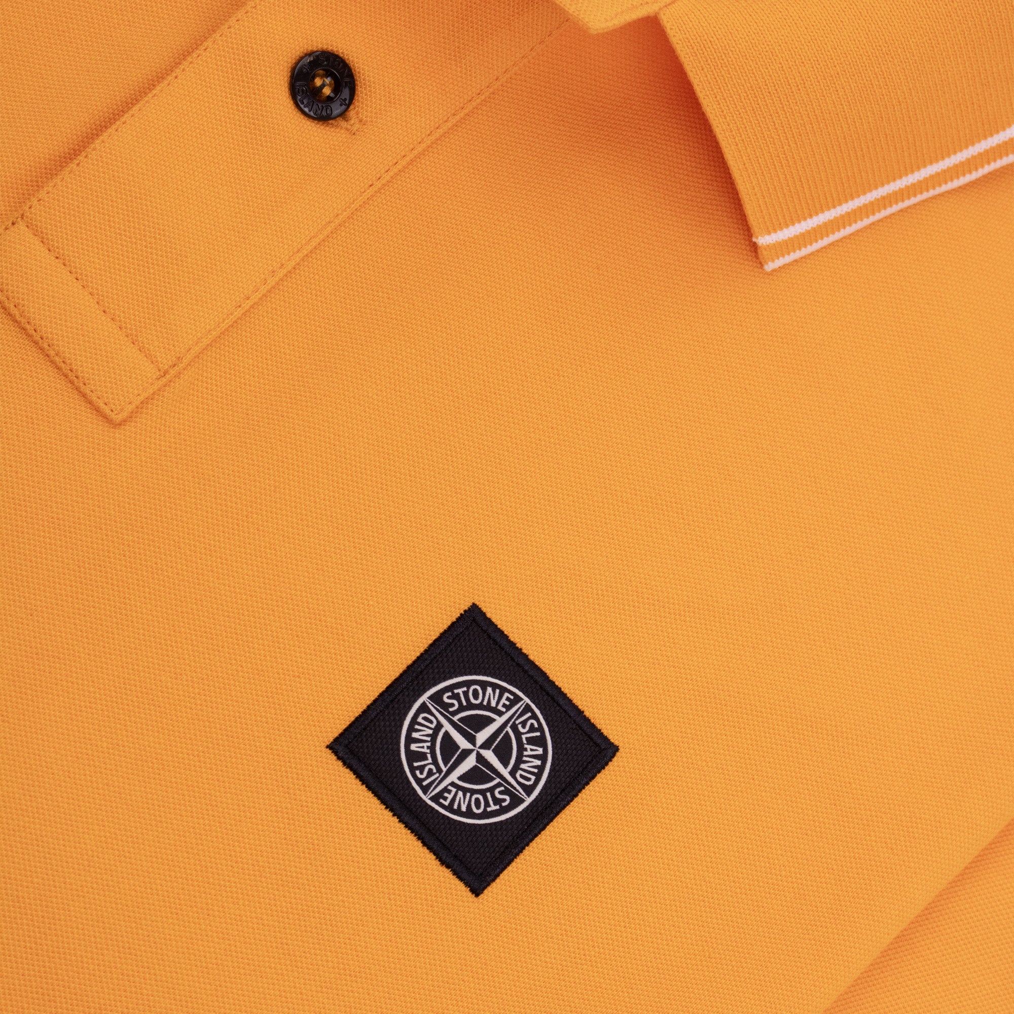 Stone Island Tip Polo SS Orange/White