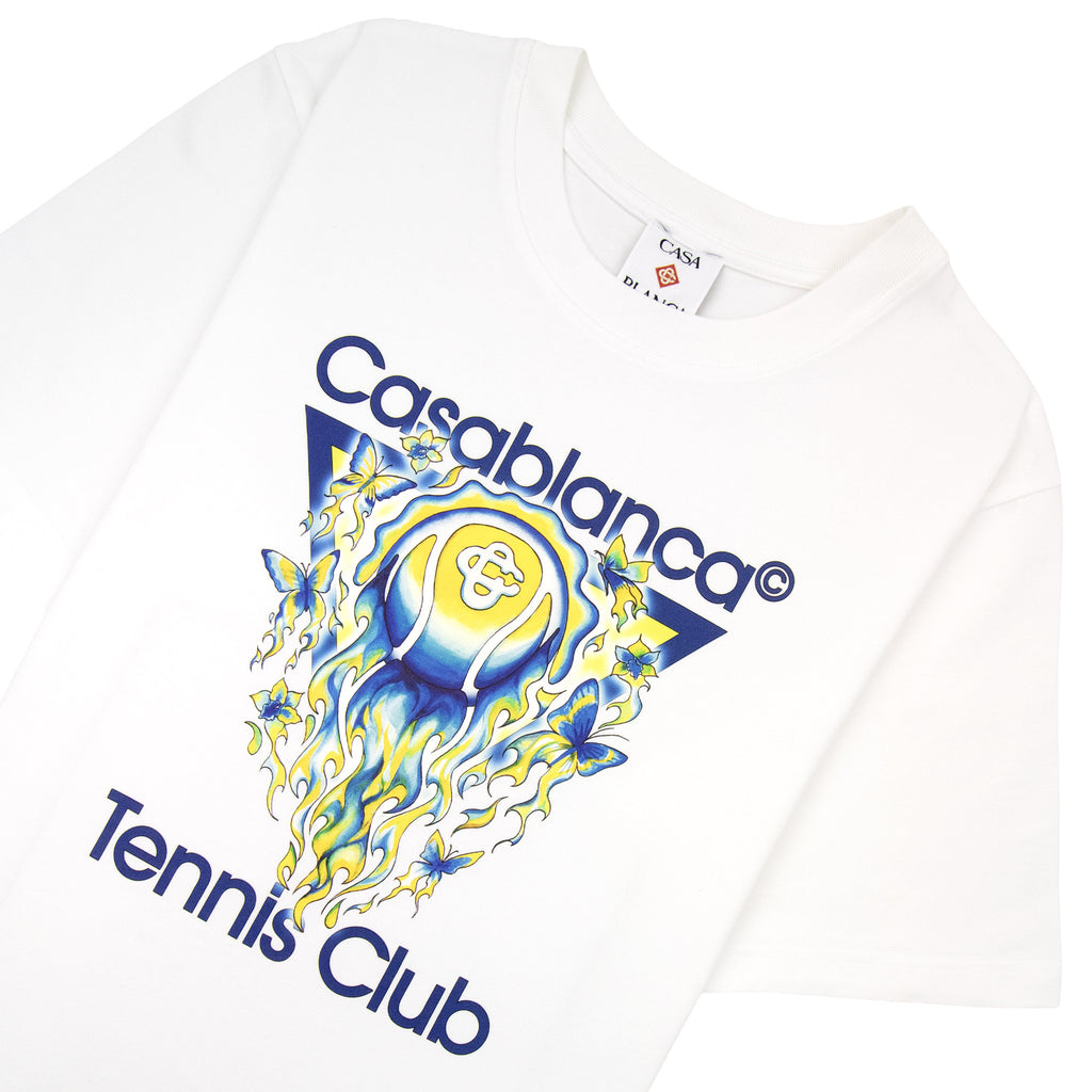 Casablanca Tennis Club Icon Classic T-Shirt Bright White